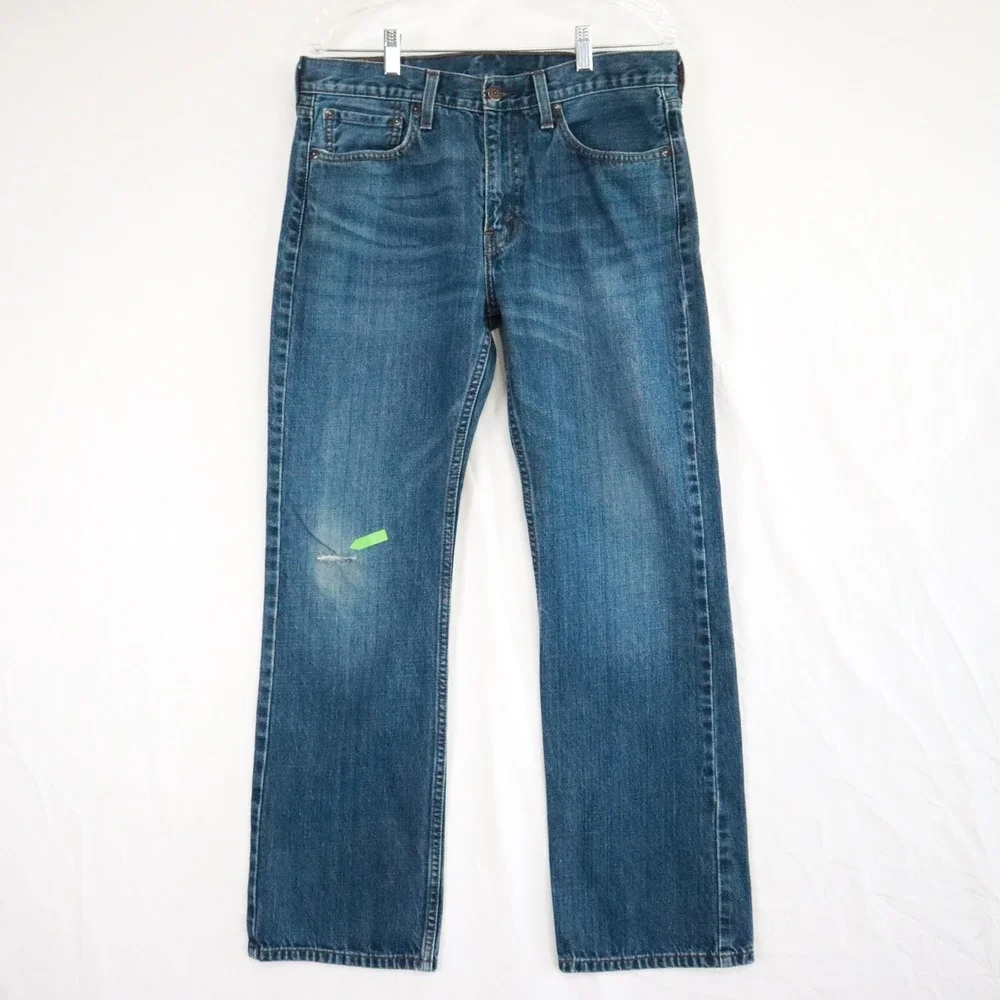 Levi's 527‎ Jeans Mens 32x30 Slim Bootcut 5-Pocket Cotton Denim Blue